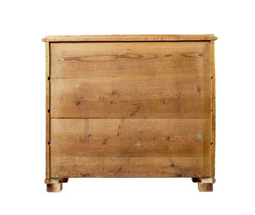 MID 19TH CENTURY BURR BIRCH SWEDISH SECRETAIRE CHEST OF DRAWERS - ADDITIONAL PHOTO 4
