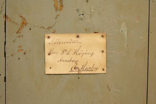 19TH CENTURY SWEDISH PAINTED PINE CHEST OF DRAWERS - ADDITIONAL PHOTO 2