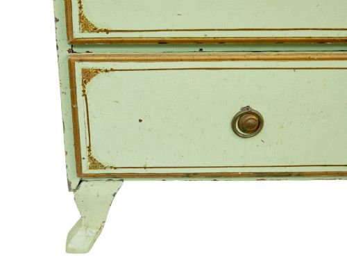 19TH CENTURY SWEDISH PAINTED PINE CHEST OF DRAWERS - ADDITIONAL PHOTO 9