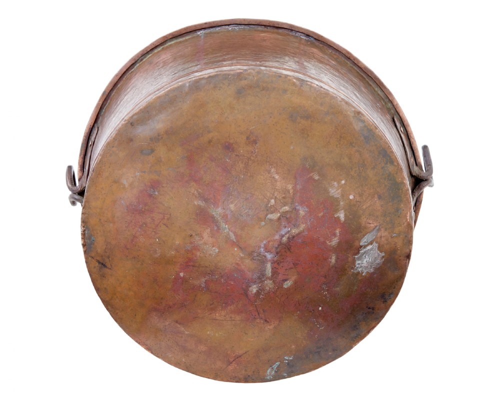 VICTORIAN 19TH CENTURY LARGE COPPER COOKING POT View VI