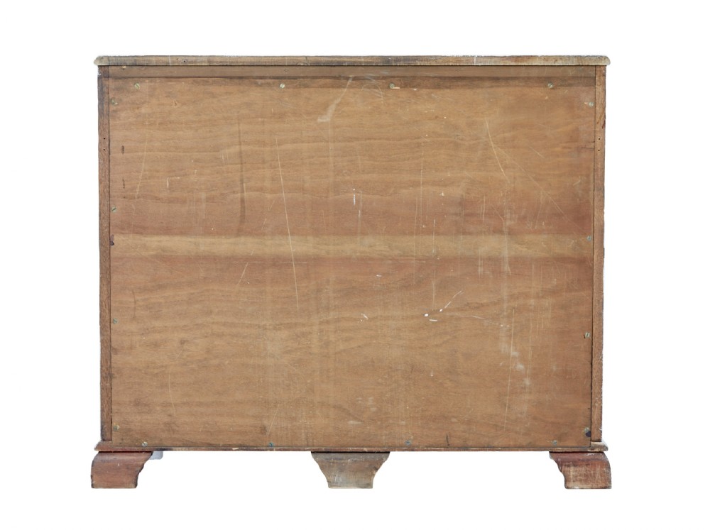 A 19th-century Swedish two-door cupboard painted in off-white, featuring simple panelled doors and small brass knobs. View IV