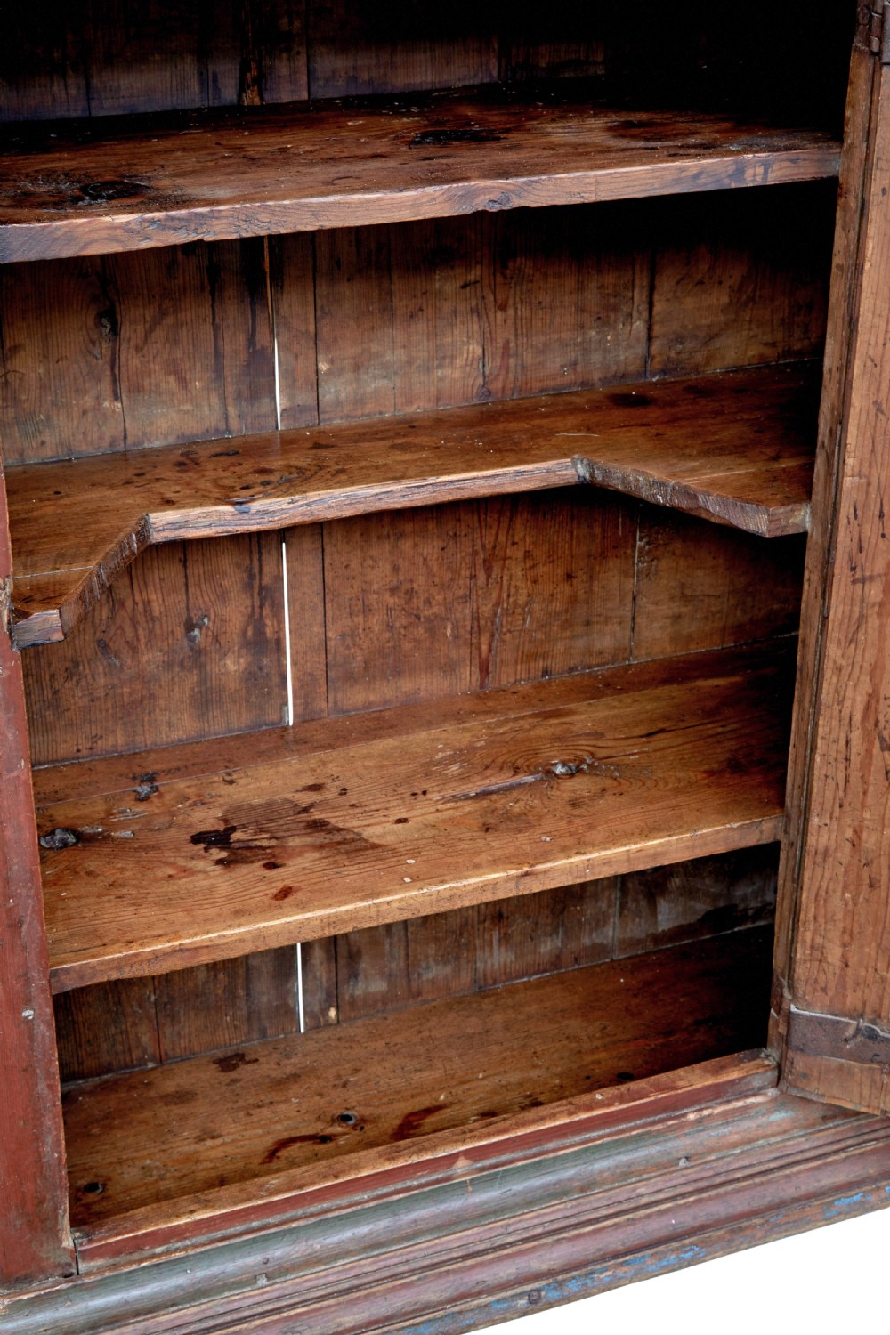MID 19TH CENTURY HAND PAINTED FOLK ART CUPBOARD View VIII