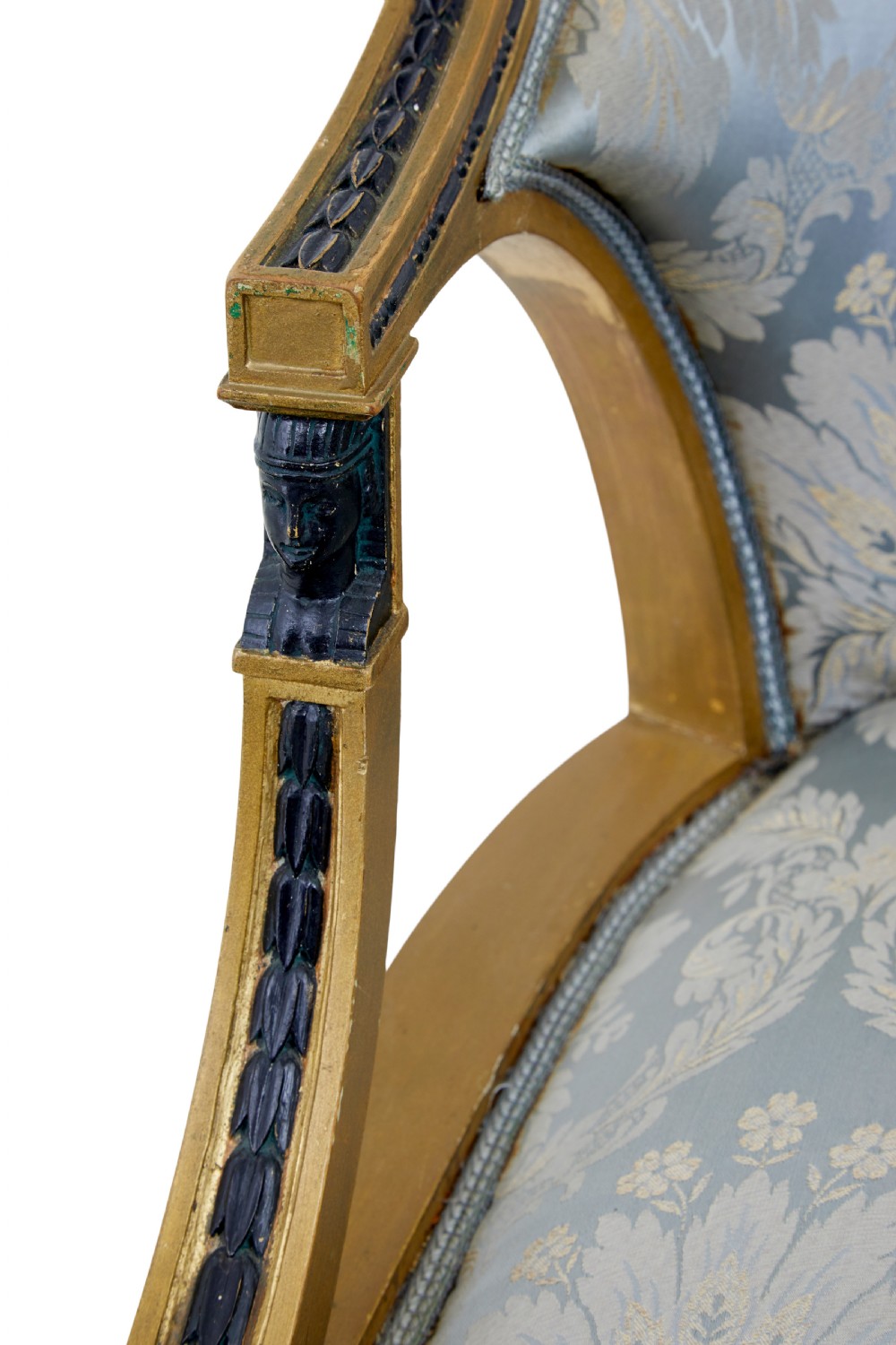 PAIR OF 19TH CENTURY SWEDISH GOTHENBURG GILT ARMCHAIRS View IX