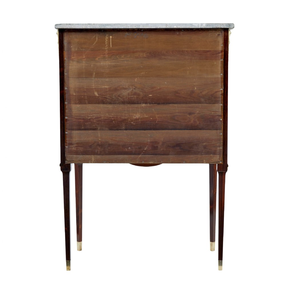 1930’s KINGWOOD INLAID SWEDISH MARBLE TOP SECRETAIRE View VI