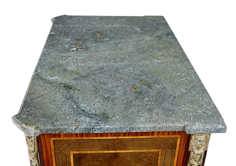 1930’s KINGWOOD INLAID SWEDISH MARBLE TOP SECRETAIRE View XI