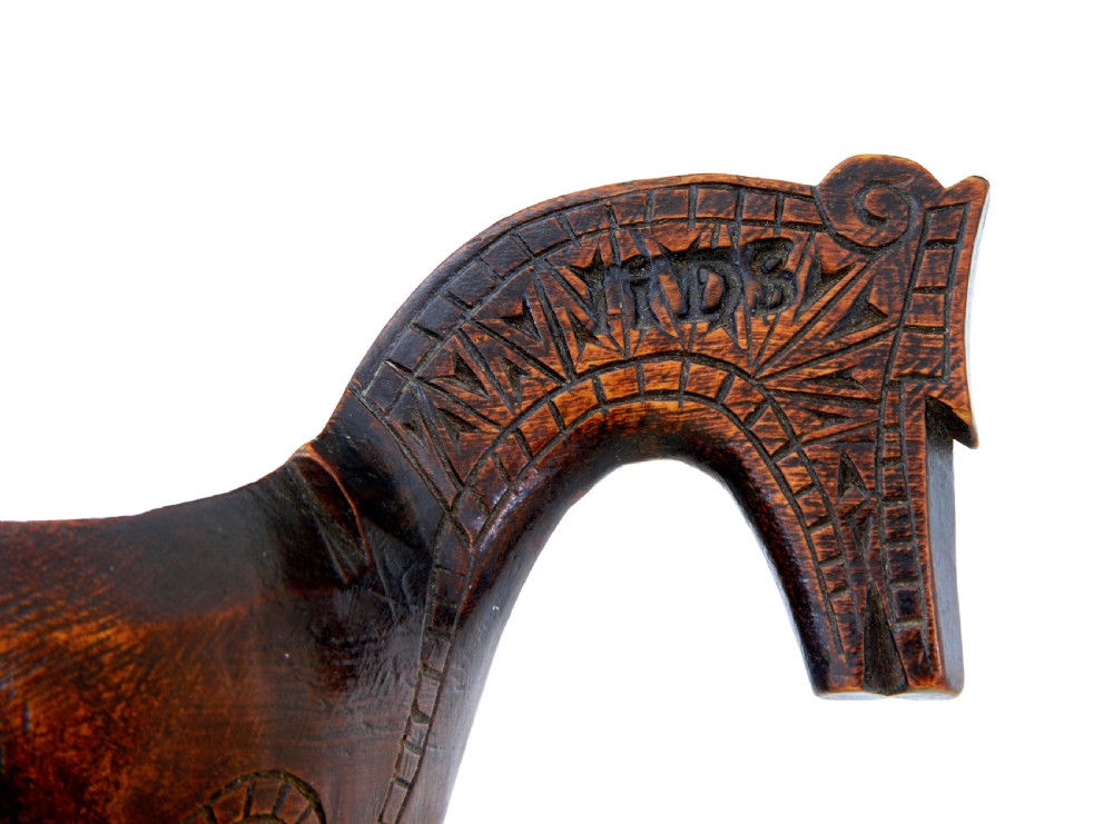 18TH CENTURY NORWEGIAN CARVED KASA ALE CUP View V
