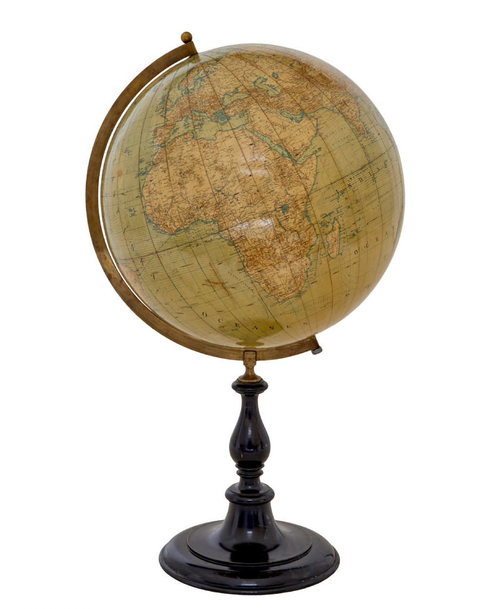 LARGE EARLY 20TH CENTURY GLOBE ON STAND BY JORDGLOB View II