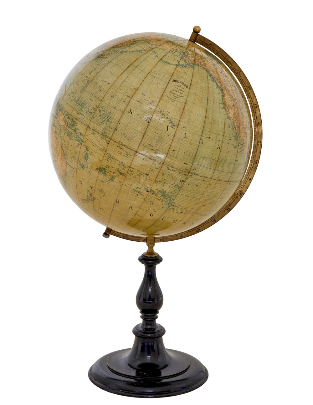 LARGE EARLY 20TH CENTURY GLOBE ON STAND BY JORDGLOB View III
