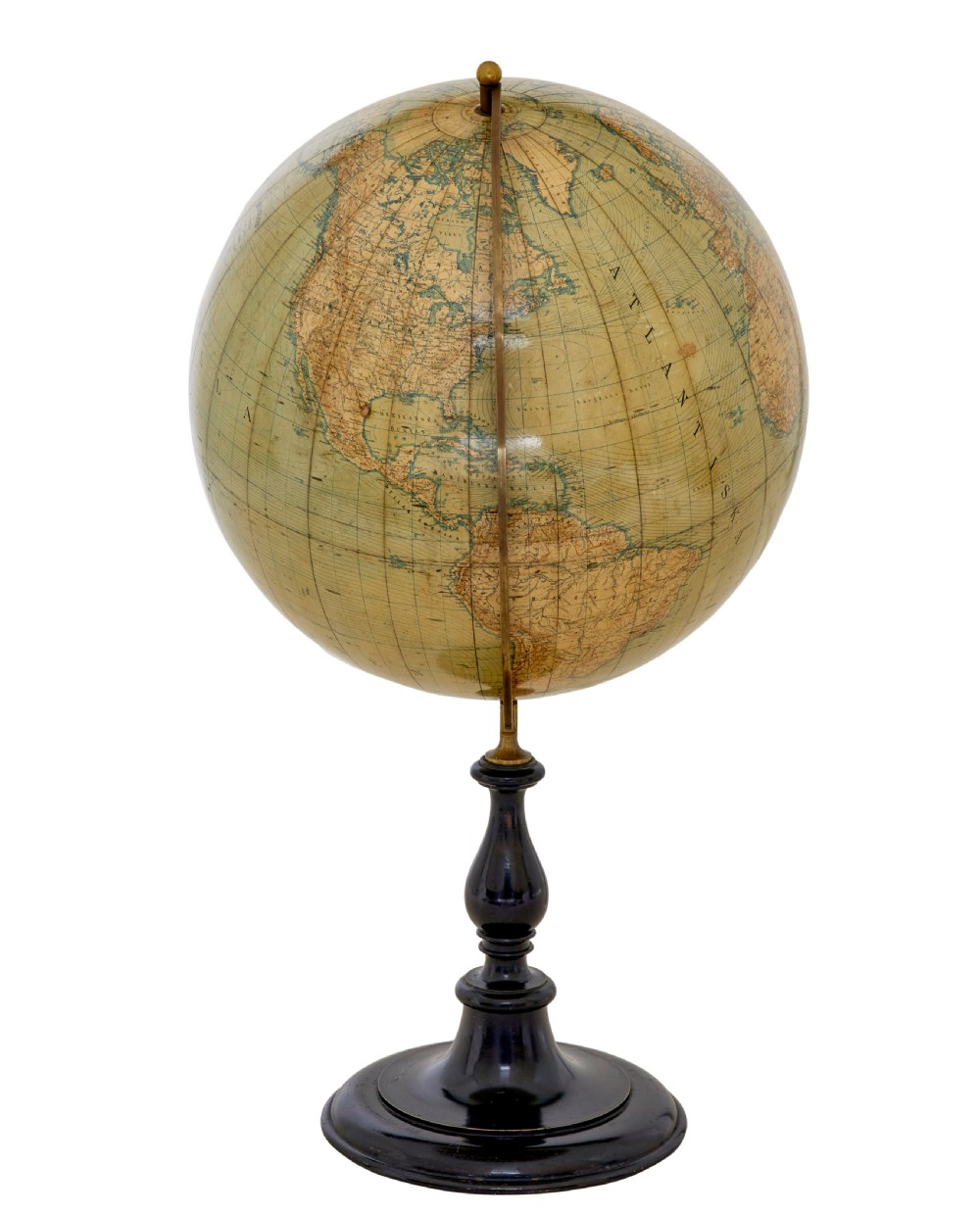 LARGE EARLY 20TH CENTURY GLOBE ON STAND BY JORDGLOB View IV