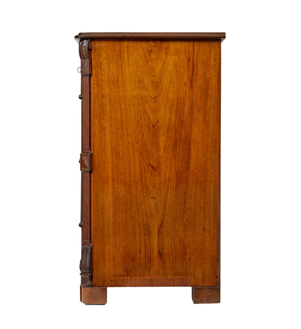 SWEDISH 19TH CENTURY BURR WALNUT CHEST OF DRAWERS View VII