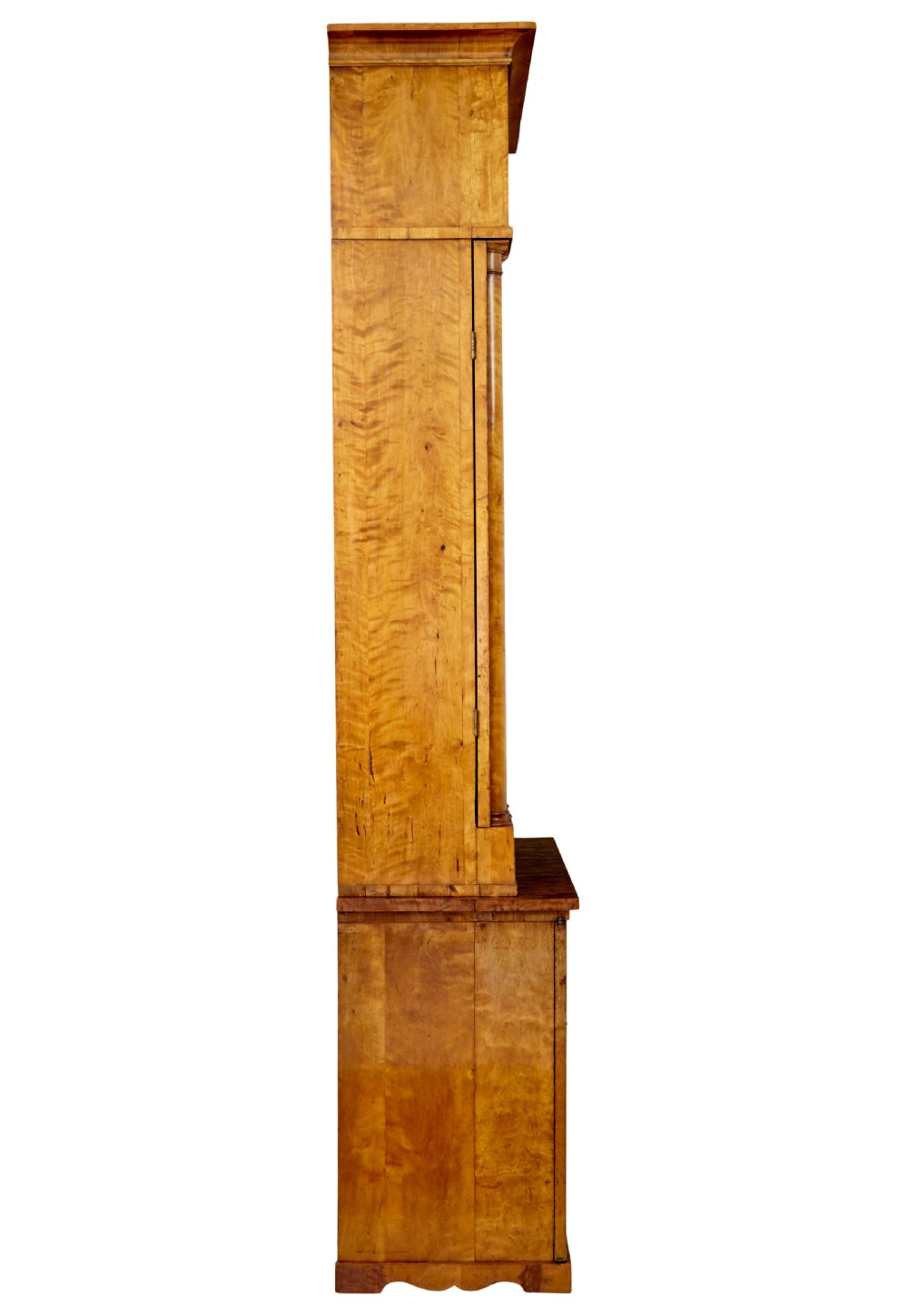 19TH CENTURY ARCHITECTURAL EMPIRE BIRCH CUPBOARD OF LARGE PROPORTIONS View IV