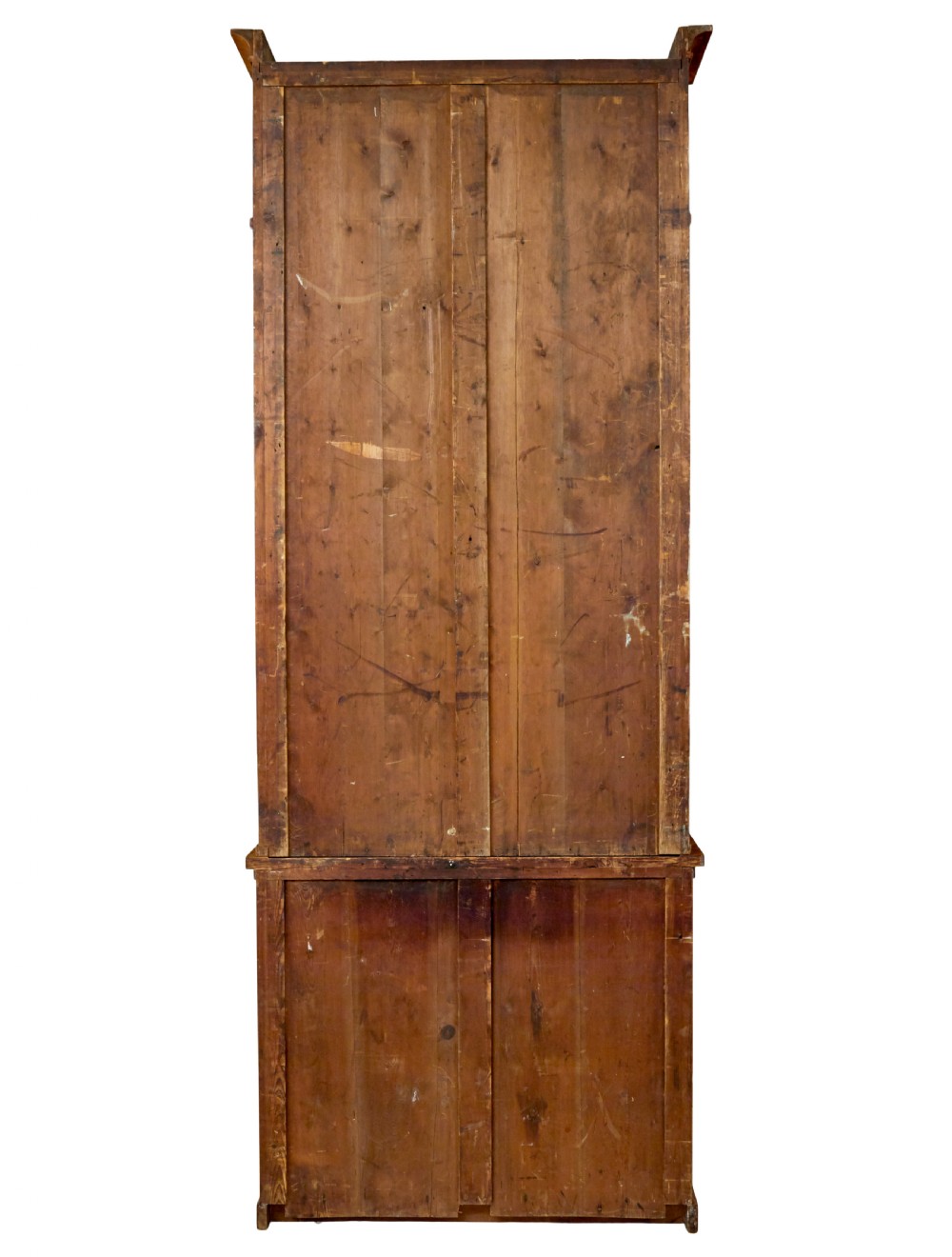 19TH CENTURY ARCHITECTURAL EMPIRE BIRCH CUPBOARD OF LARGE PROPORTIONS View V