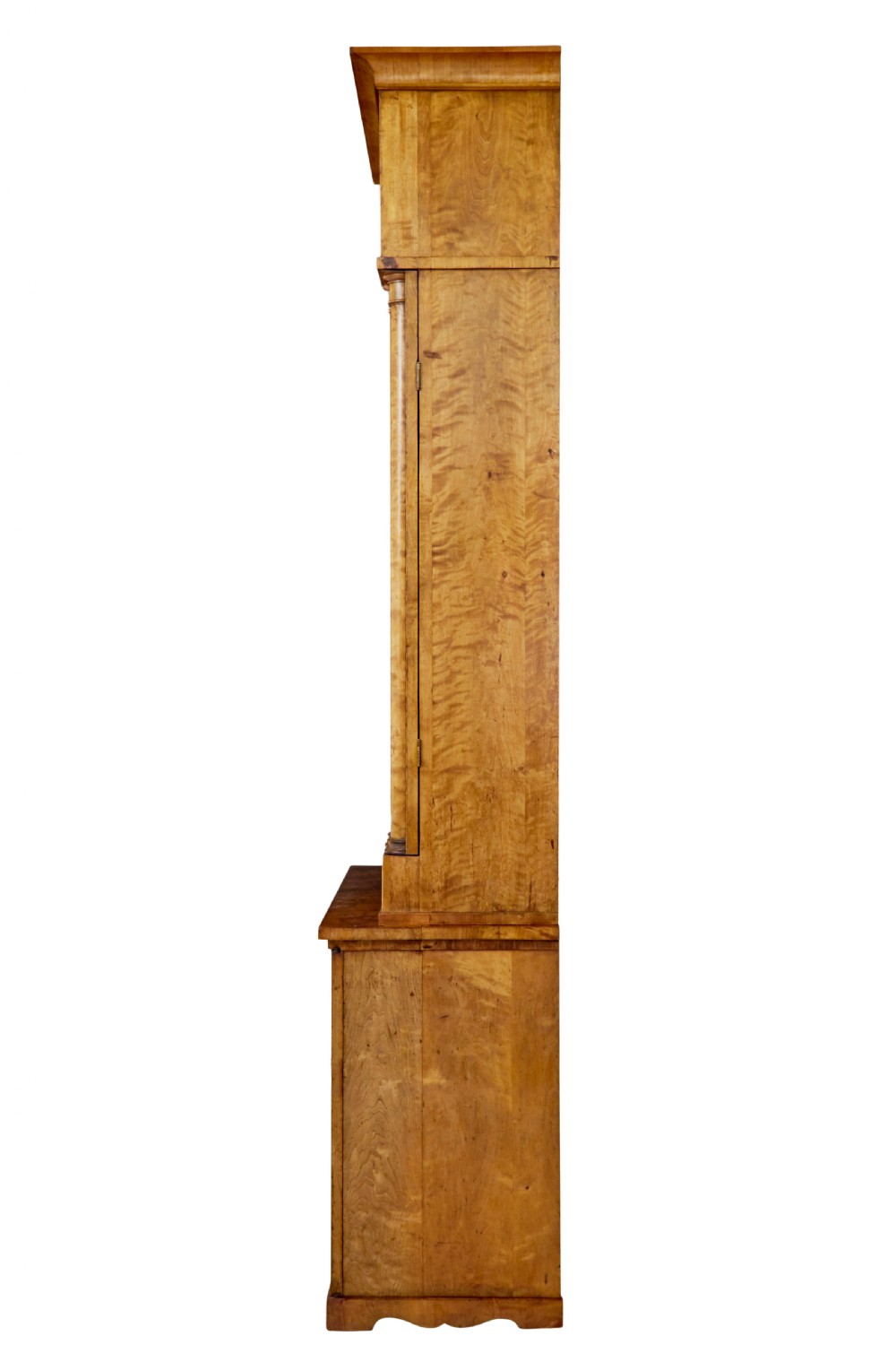 19TH CENTURY ARCHITECTURAL EMPIRE BIRCH CUPBOARD OF LARGE PROPORTIONS View VI