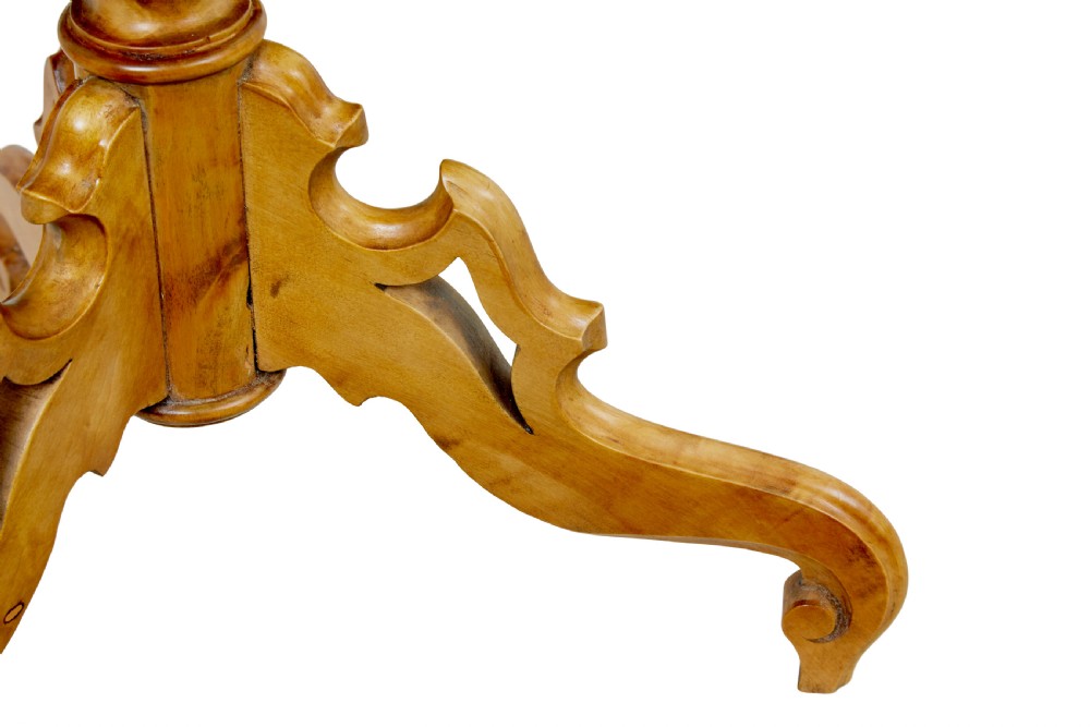 19TH CENTURY SWEDISH BIRCH OVAL OCCASIONAL TABLE View VII
