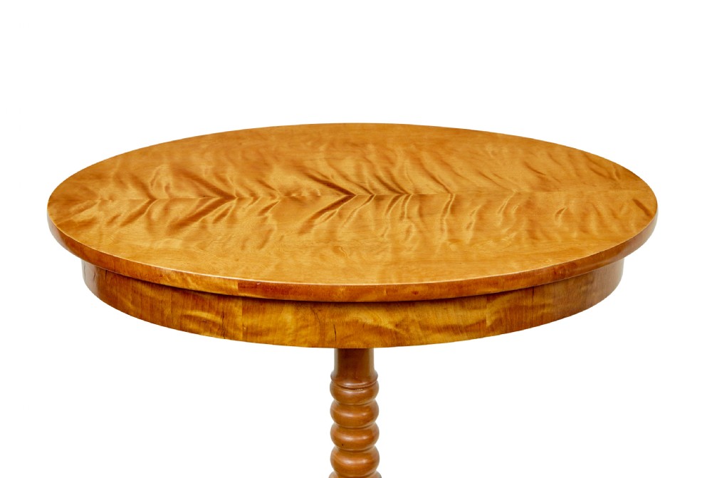 SWEDISH 19TH CENTURY CARVED BIRCH OCCASIONAL TABLE View II