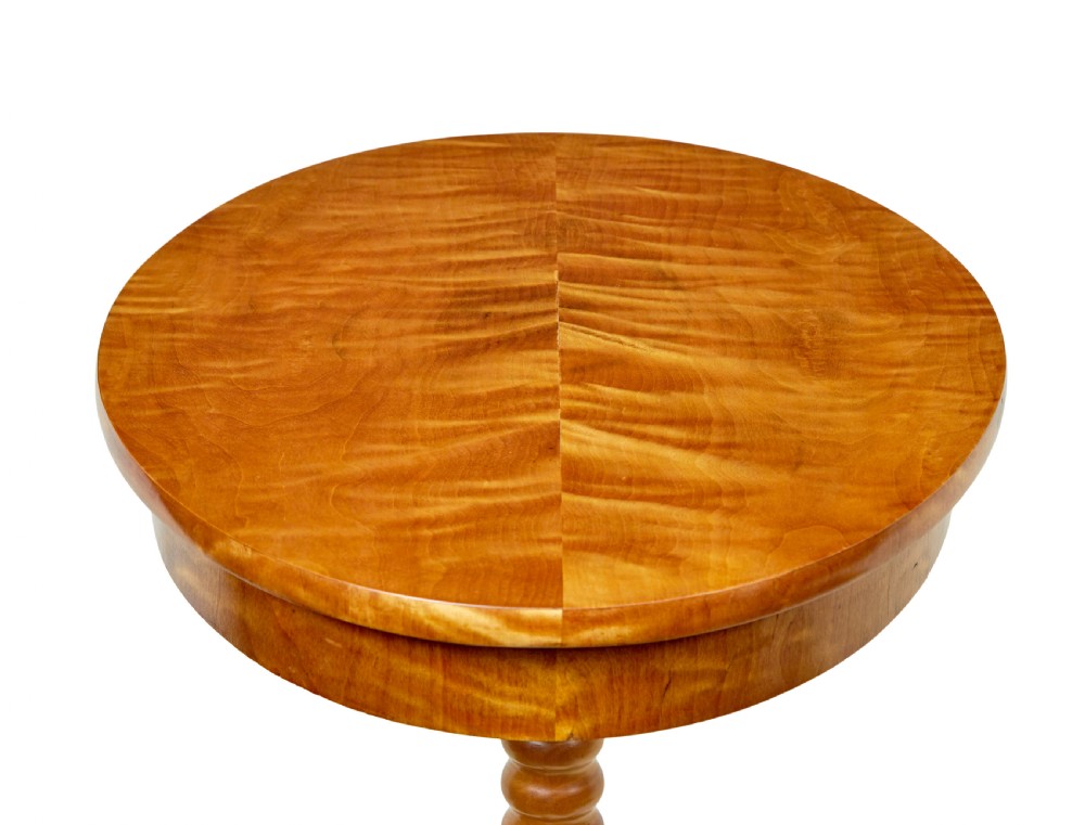 SWEDISH 19TH CENTURY CARVED BIRCH OCCASIONAL TABLE View III
