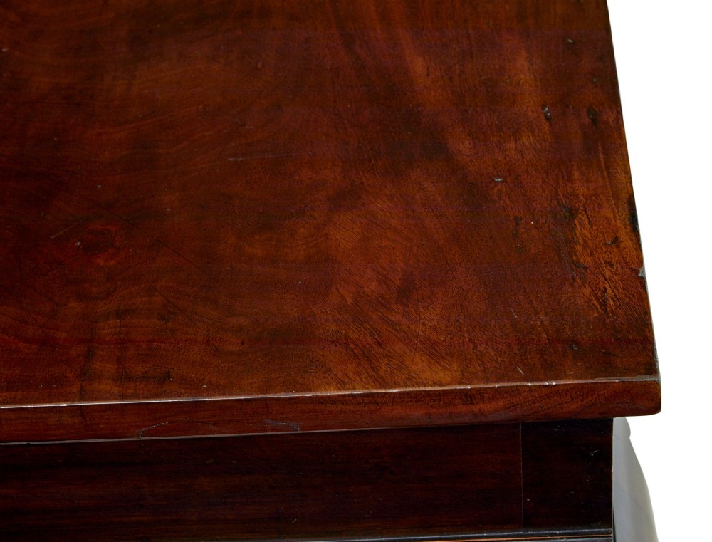 A 19th-century dark mahogany serving table featuring carved cabriole legs, claw feet, and a carved central apron mask. View XIII