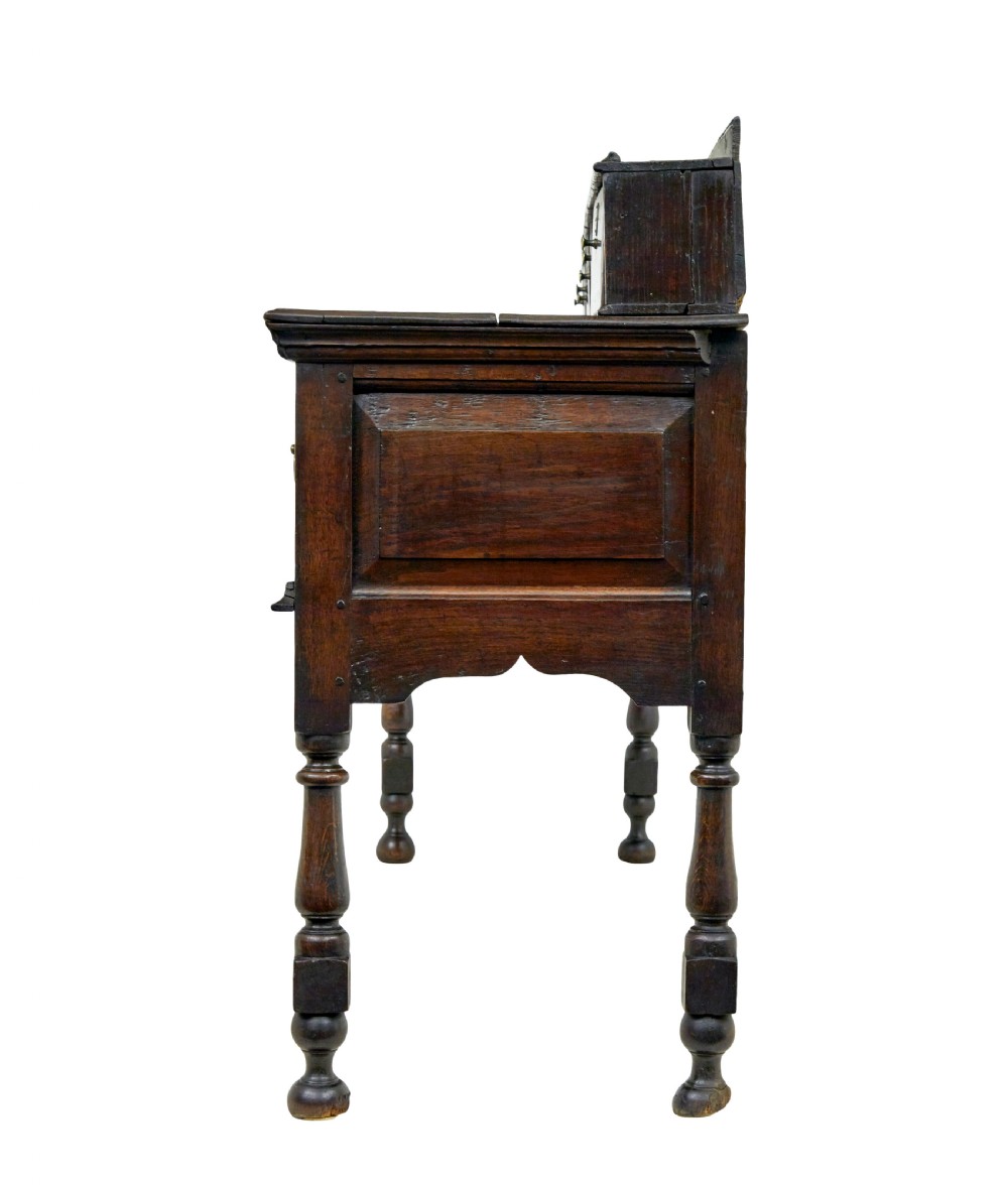 GEORGIAN 18TH CENTURY OAK DRESSER BASE AND SPICE DRAWERS View V