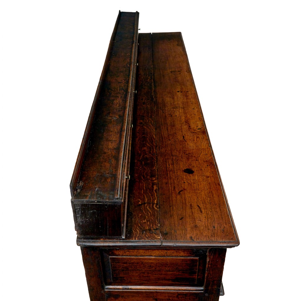 GEORGIAN 18TH CENTURY OAK DRESSER BASE AND SPICE DRAWERS View X