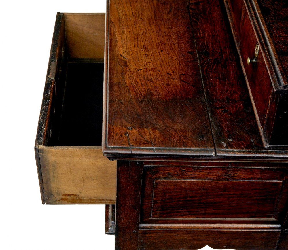 GEORGIAN 18TH CENTURY OAK DRESSER BASE AND SPICE DRAWERS View XII