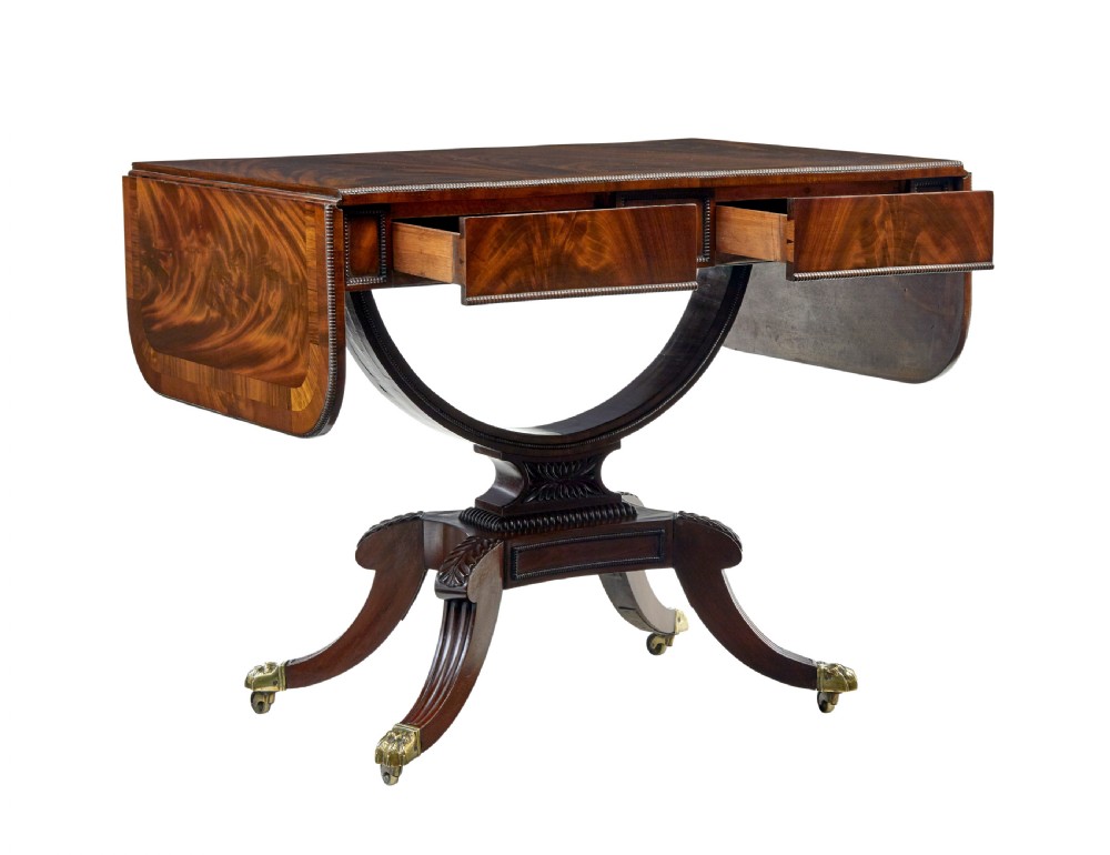 EARLY 19TH CENTURY WILLIAM IV SOFA TABLE View II