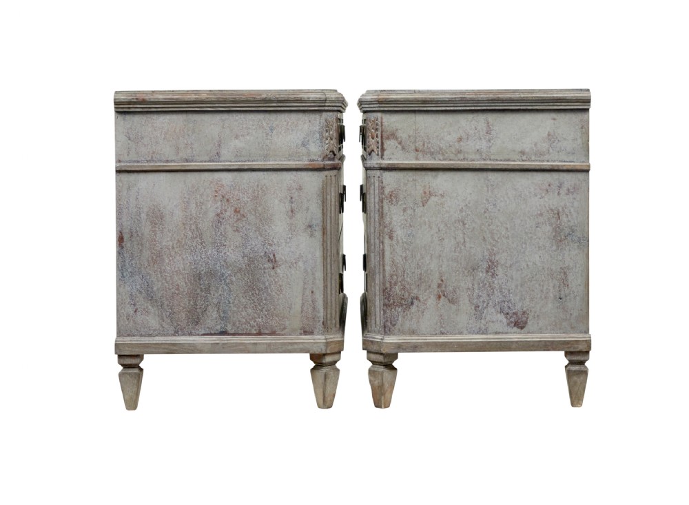 19TH CENTURY PAIR OF SWEDISH HAND PAINTED CHEST OF DRAWERS View VI