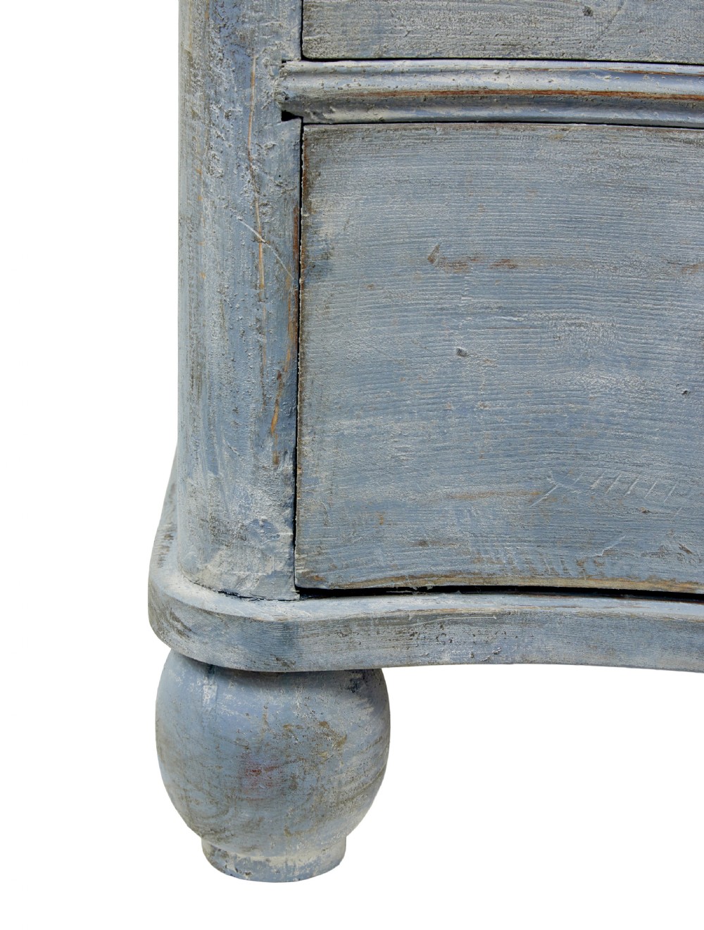 SWEDISH PAIR OF 19TH CENTURY PAINTED SERPENTINE SHAPED CHEST OF DRAWERS View VII