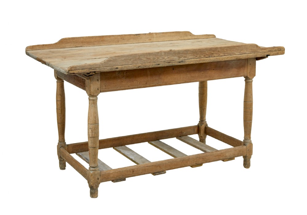 19TH CENTURY SWEDISH PINE BAKERS TABLE View II