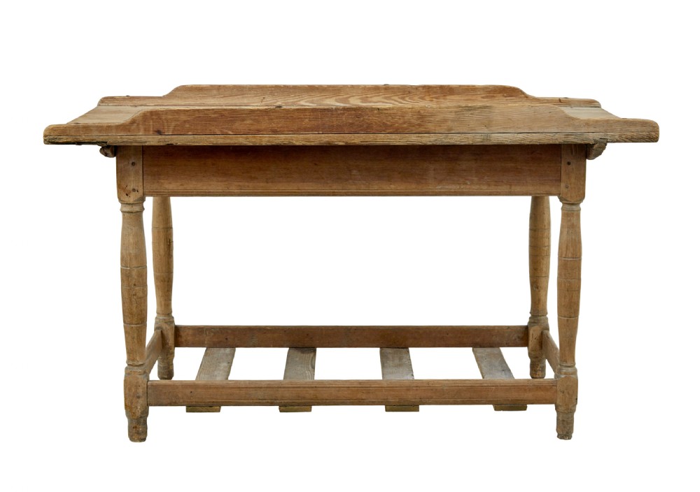 19TH CENTURY SWEDISH PINE BAKERS TABLE View V