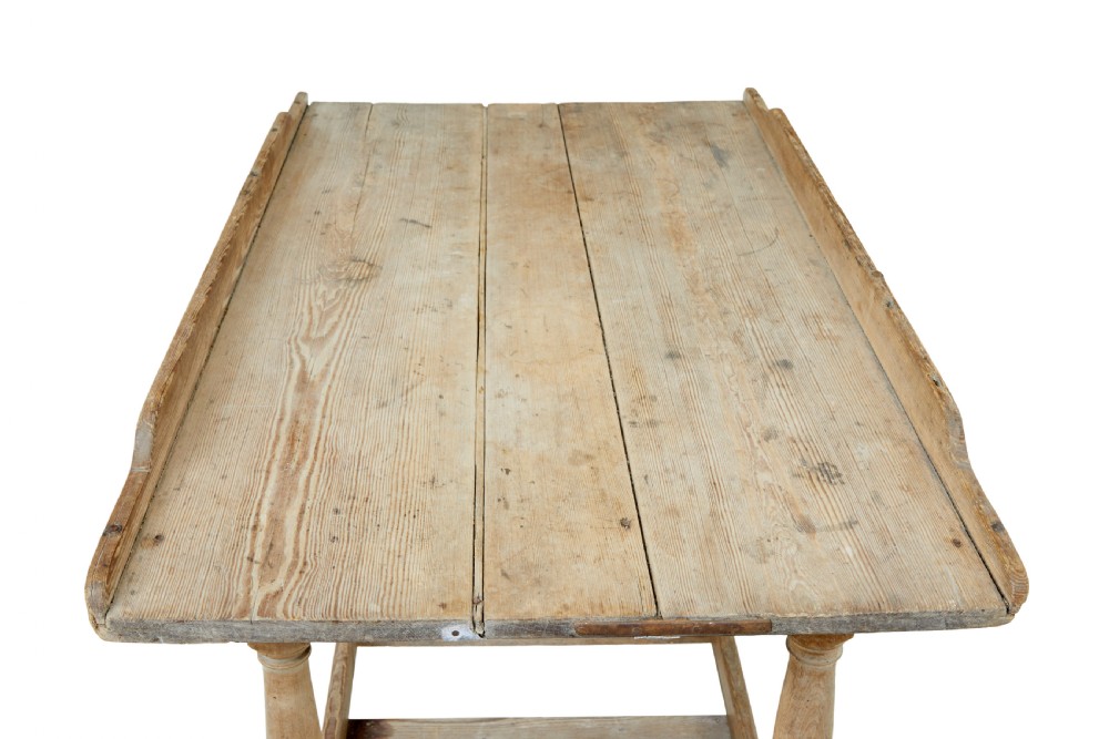 19TH CENTURY SWEDISH PINE BAKERS TABLE View IX
