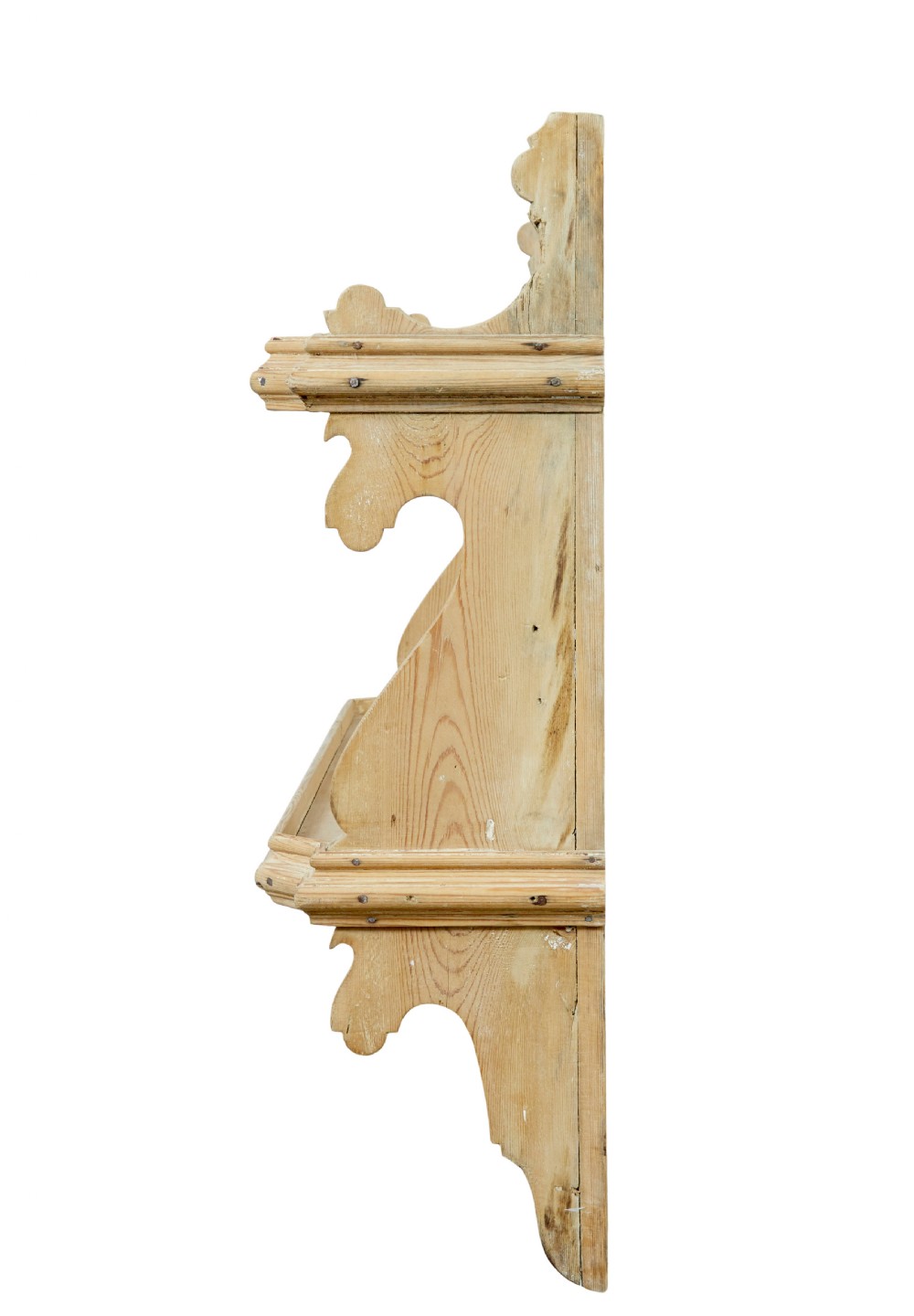 MID 19TH CENTURY SCANDINAVIAN PINE WALL SHELVES View III