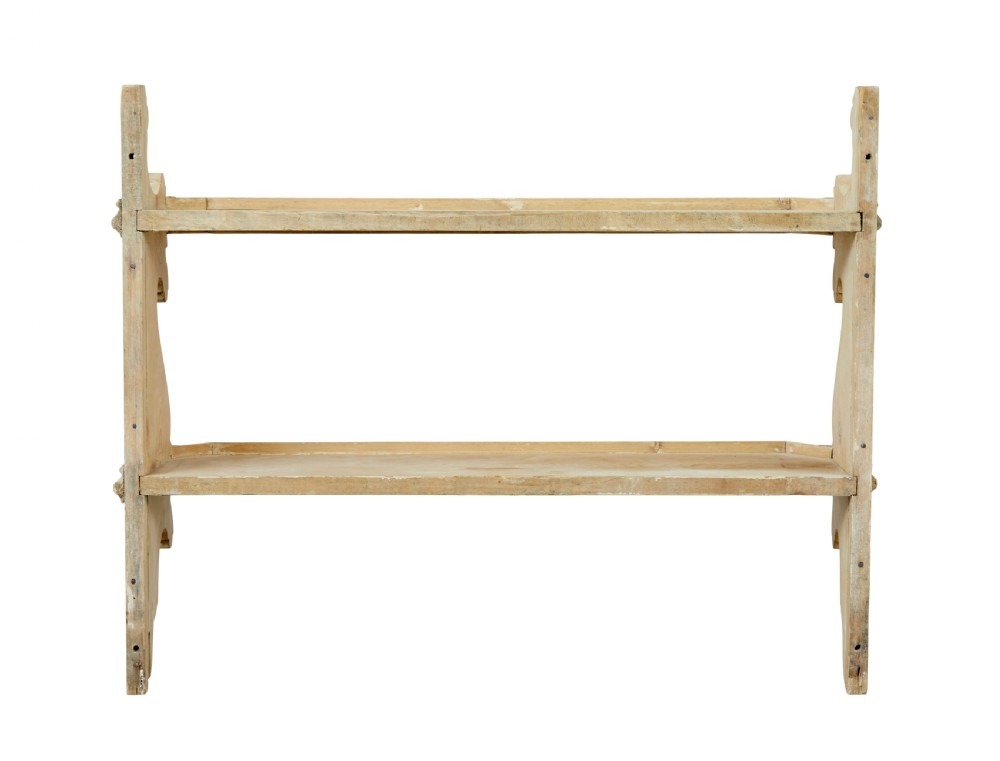 MID 19TH CENTURY SCANDINAVIAN PINE WALL SHELVES View IV