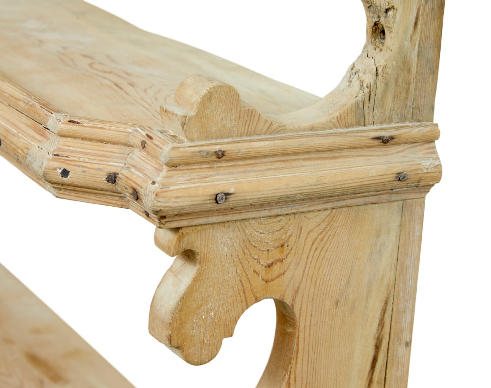 MID 19TH CENTURY SCANDINAVIAN PINE WALL SHELVES View VI