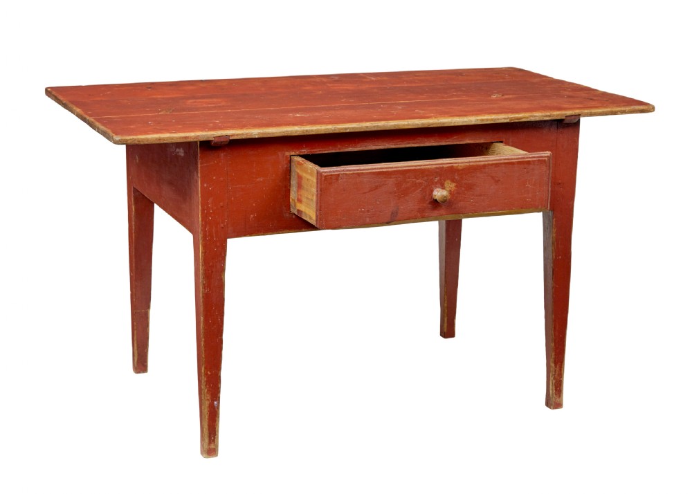 MID 19TH CENTURY SWEDISH PAINTED PINE TABLE View II