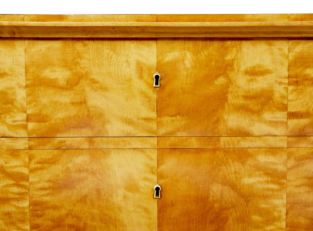 19TH CENTURY SWEDISH BIRCH 3 DRAWER CHEST View II