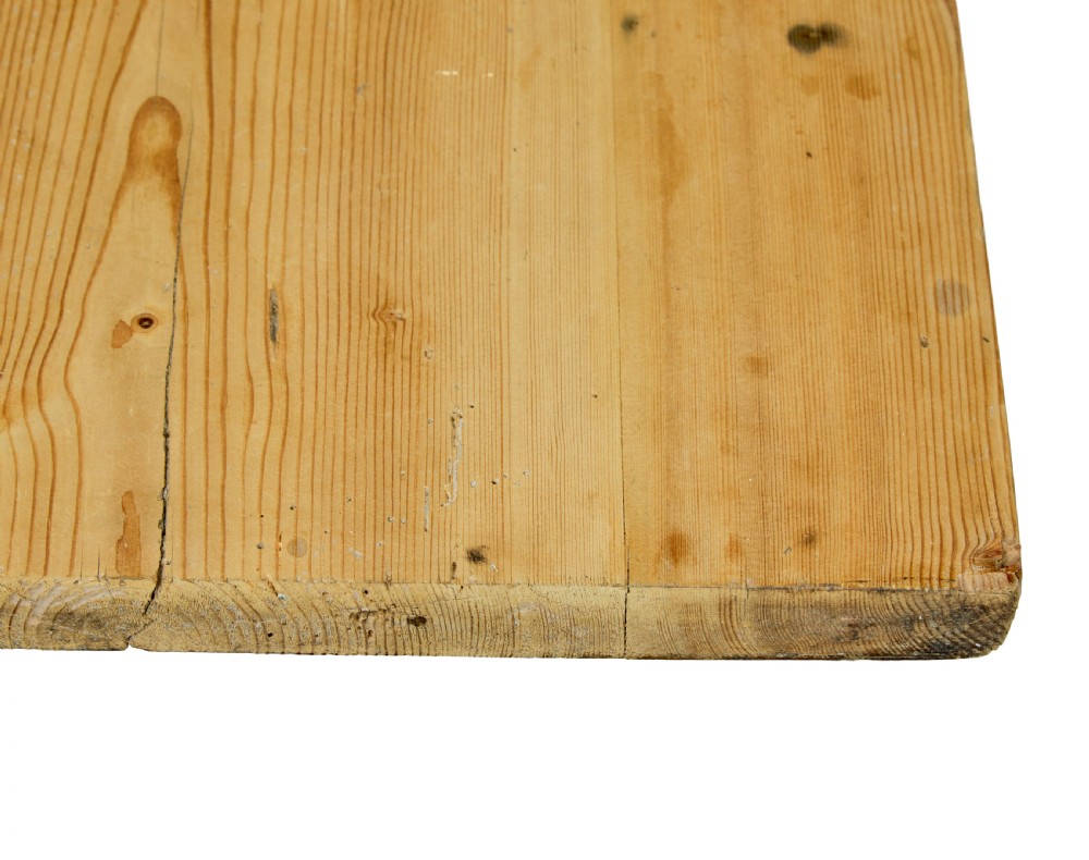 LARGE MID 19TH CENTURY SWEDISH PINE TRESTLE TABLE View VIII