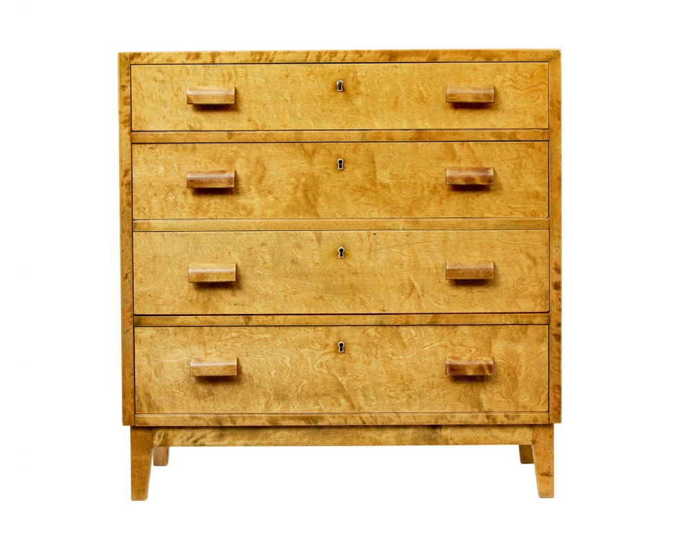 ART DECO SWEDISH CHEST OF DRAWERS IN BIRCH View II