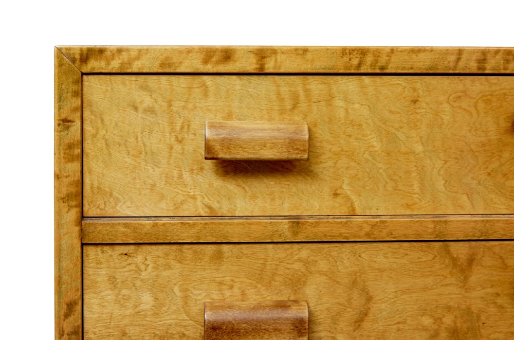 ART DECO SWEDISH CHEST OF DRAWERS IN BIRCH View VII