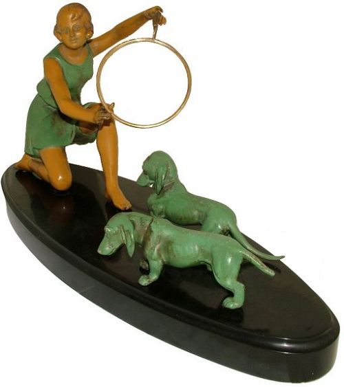 Art Deco Geo Maxim Figural Group