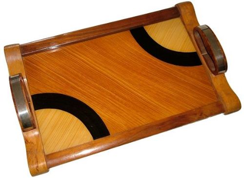 1930s Art Deco Geometric Drinks Tray