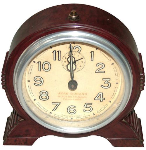 French Art Deco Bakelite Clock