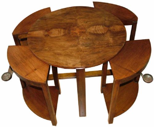 1930s Art Deco Quintetto Table Set