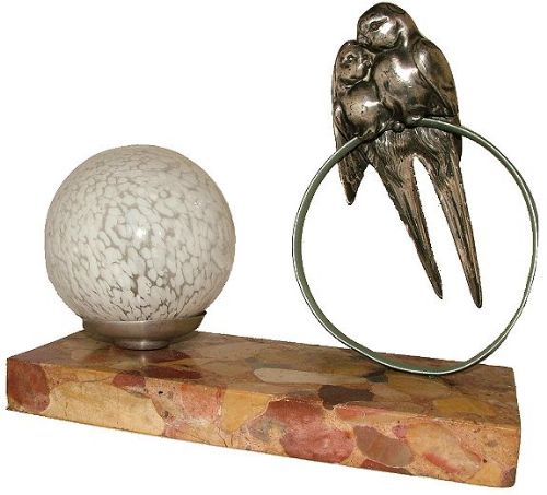 Art Deco French Figural Lamp