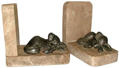 1930s Art Deco Novelty Bookends