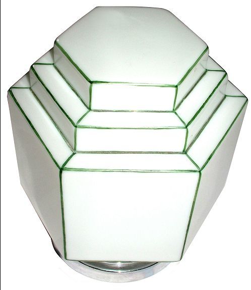 1930s Art Deco Skyscraper Ceiling Light