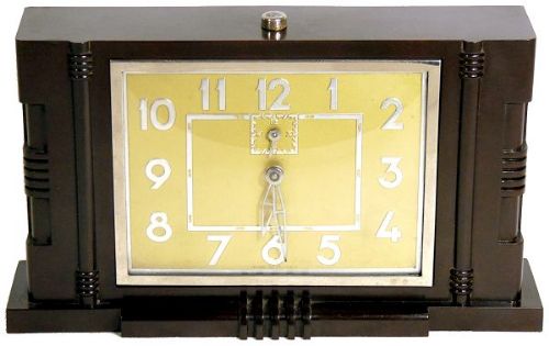 Art Deco Bakelite French Clock by Japy