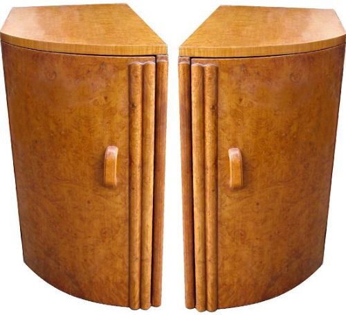 1930s Art Deco Pair of Bedside Cabinets