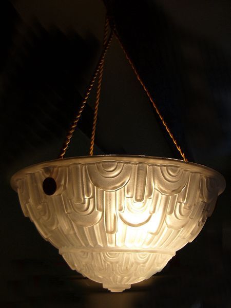 1930s Art Deco French Ceiling Light