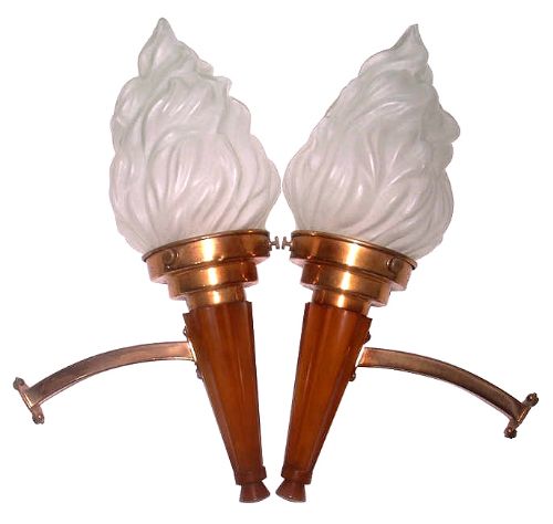 Set of Four Art Deco Wall Lights