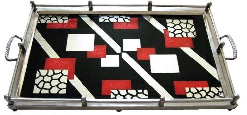 Art Deco Geometric Drinks Tray